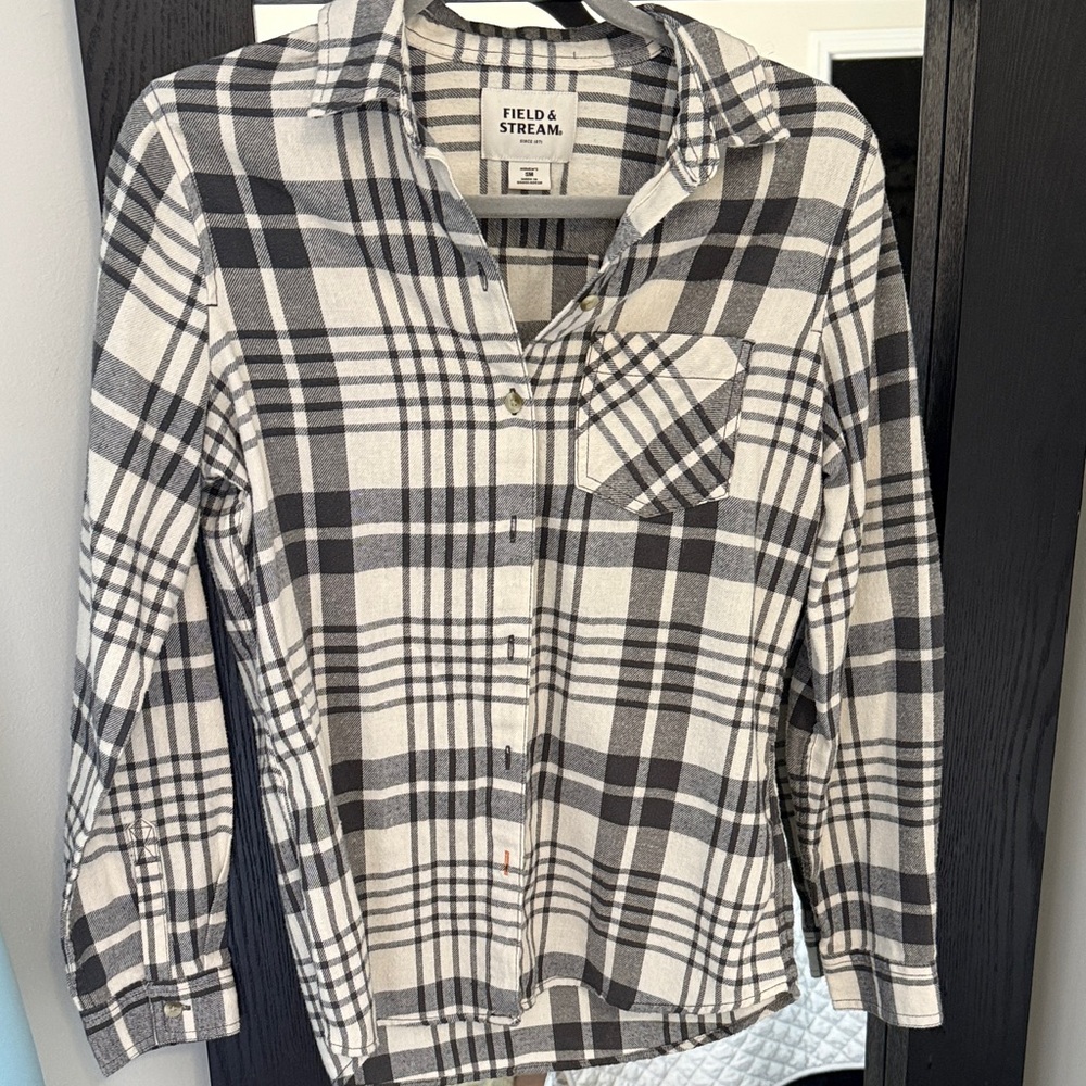 Field & Stream Black and White Checkered Shirt